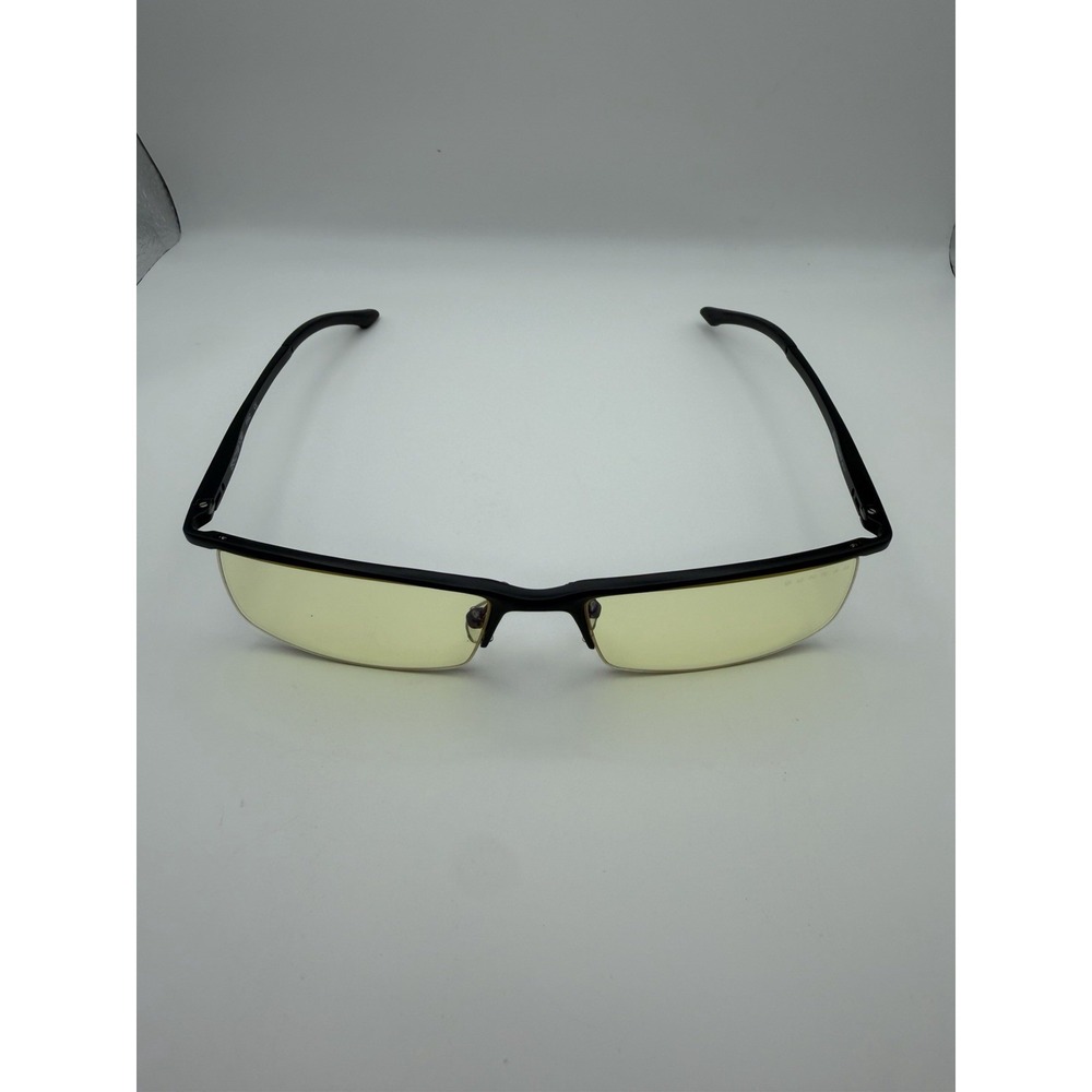 GUNNAR Computer Glasses EMISSARY 55-18 Onyx Black Frames Amber Yellow Lenses